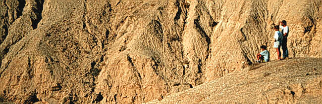 The rugged terrain of the Qumran area.